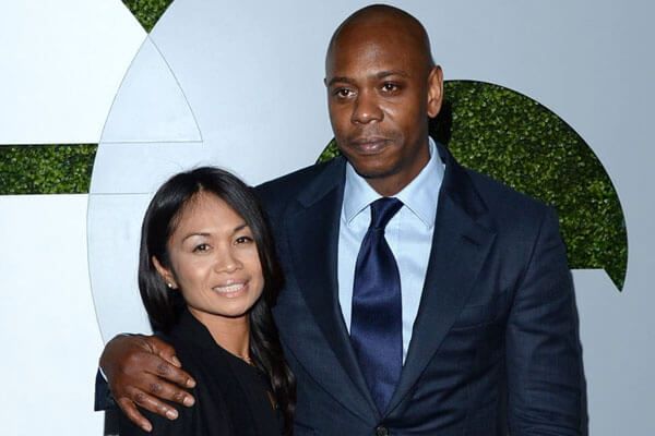 Photo of Dave Chappelle and his Wife, Elaine.