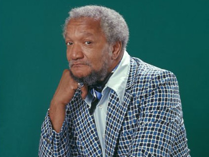 Photo of American stand-up comedian, Redd Foxx.