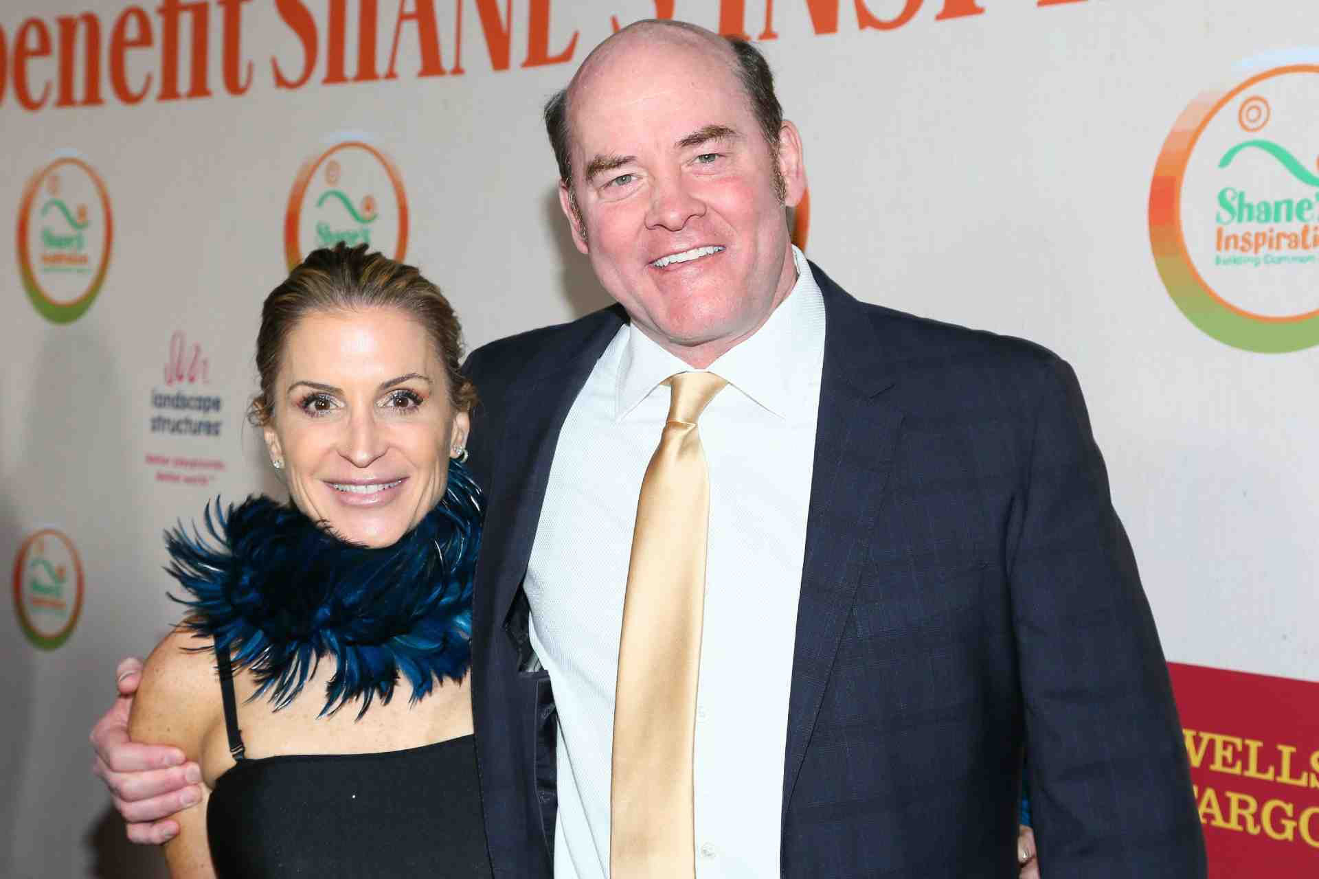 Image of comedian and actor, David Koechner and his ex-wife